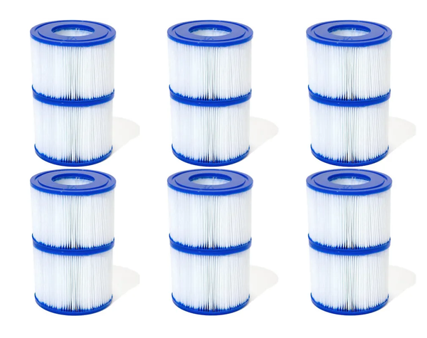 Bestway Lay-Z-Spa Filter -suodatin, 106 x 80 mm, 12 kpl