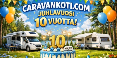Caravankoti 10 vuotta