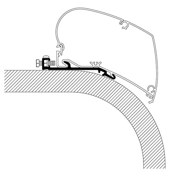 Thule kattomarkiisin kiinnityssarja (yleinen malli)