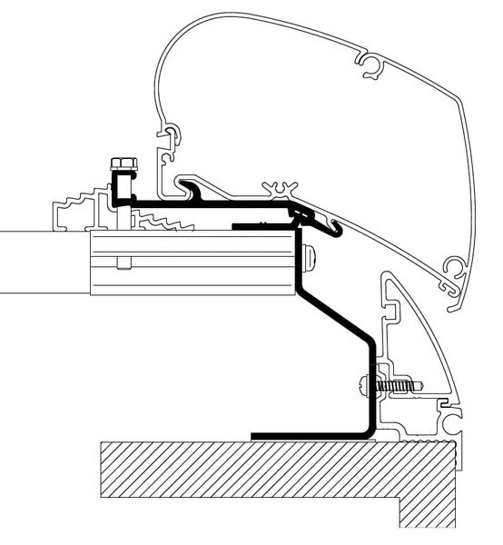 Thule kattomarkiisin kiinnityssarja Fendt Brillant