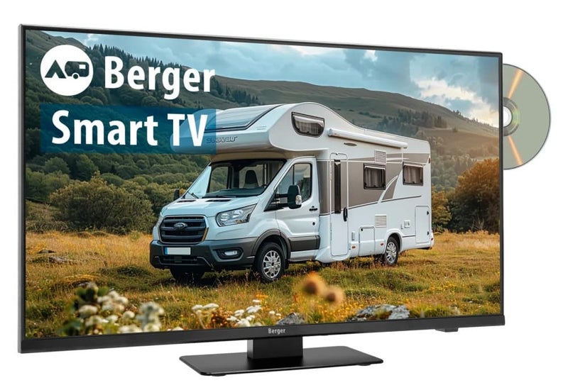 Berger Advanteq Full HD Smart-TV DVD soittimella 27" (12/24V)