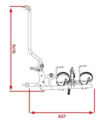 BR-Systems Bike Glide -polkupy&ouml;r&auml;teline