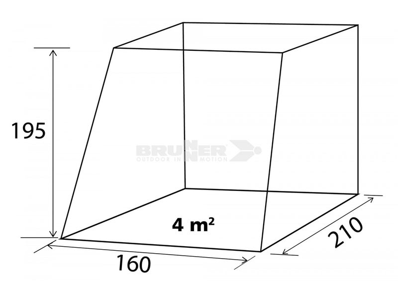 Brunner Escape -takaluukun teltta