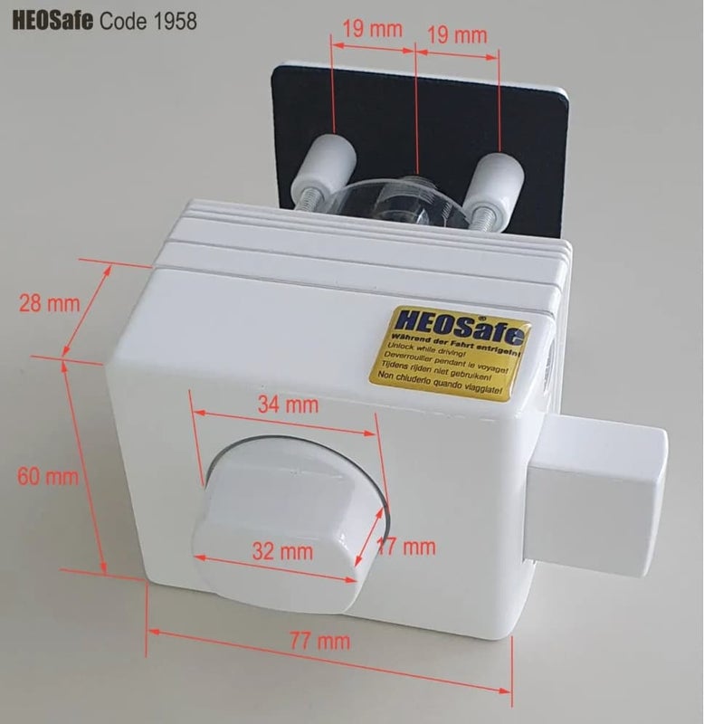 HEOSolution HEOsafe 1958 lis&auml;lukko (v&auml;rivaihtoehtoja)