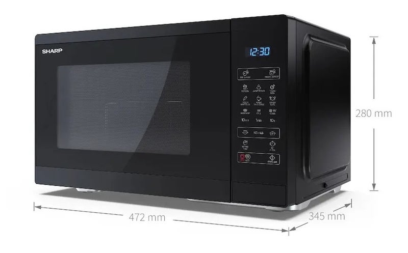 Sharp YC-MG252AE-B -mikroaaltouuni digitaalinen grillill&auml;