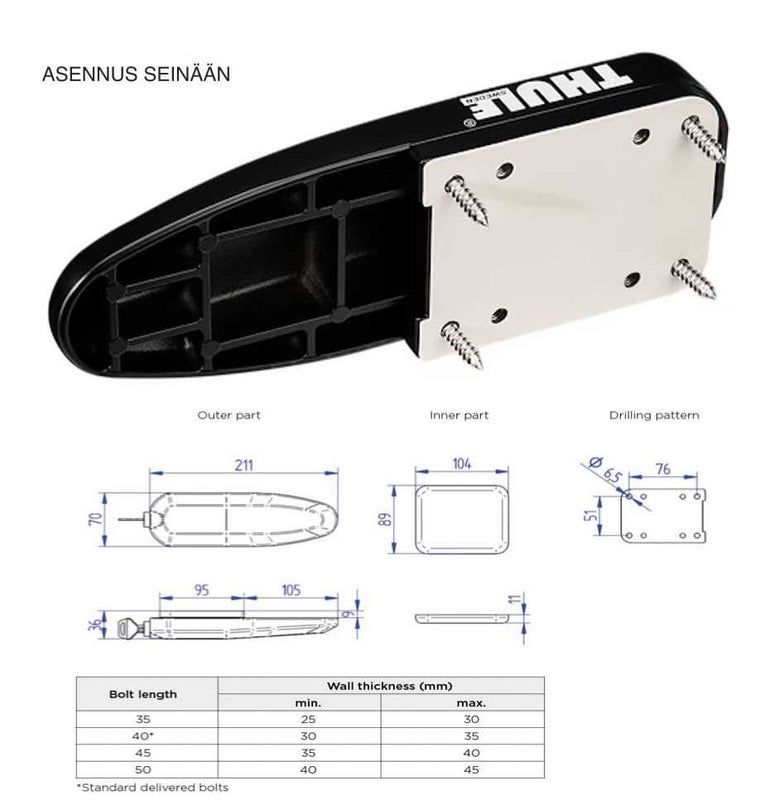 Asennus sein&auml;&auml;n